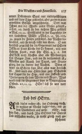 Lob des Herrn.