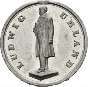 Medaille auf den 110. Geburtstag von Ludwig Uhland
