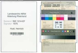 Entnazifizierung Heinrich Van Huet , geb. 00.00.0000 ()