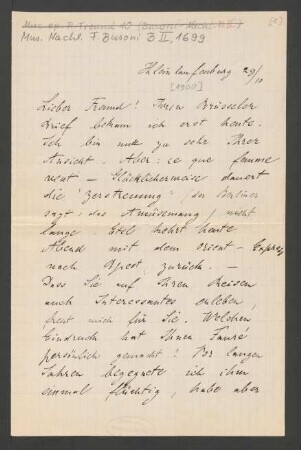 Brief an Ferruccio Busoni : 29.10.1900
