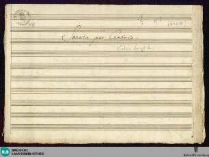 Sonatas - Mus. Hs. 1127 : vl, cemb; B|b