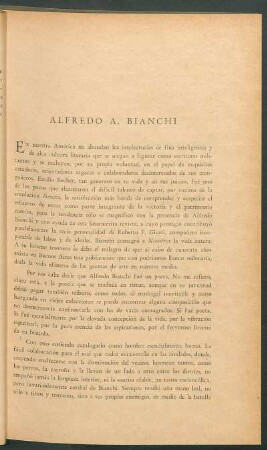 Alfredo A. Bianchi