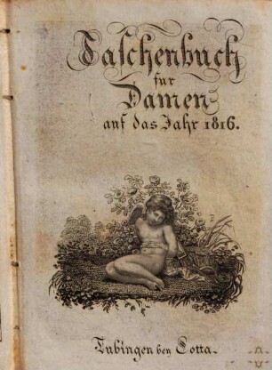 Taschenbuch für Damen : auf das Jahr .., 1816