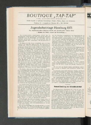 Jugendschutztage Hamburg 1971