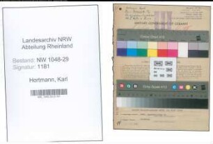 Entnazifizierung Karl Hortmann , geb. 23.08.1896 (Beamter)