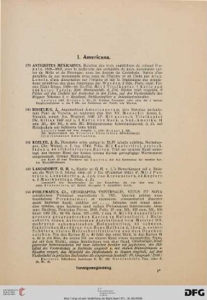 Americana (Nr. 179-183)