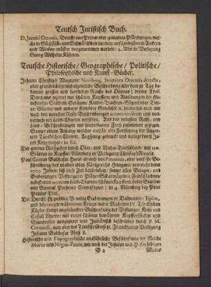 Teutsch Juristisch Buch.