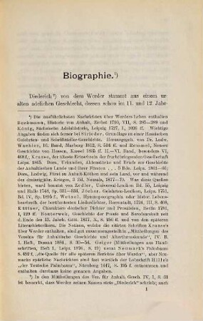 Diederich von dem Werder : ein Beitrag zur deutschen Literaturgeschichte des siebzehnten Jahrhunderts