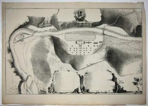 Lageplan des Plauenschen Grundes beim Saturnusfest oder Berkwerksfest 1719