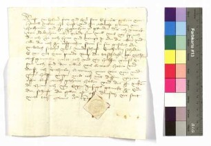 Fehdebrief des Rennwart von Adelsheim an Hohenlohe.