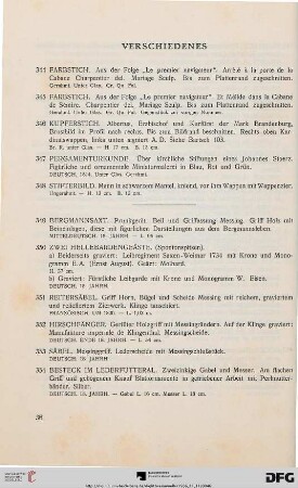 Verschiedenes (Nr. 344-375)