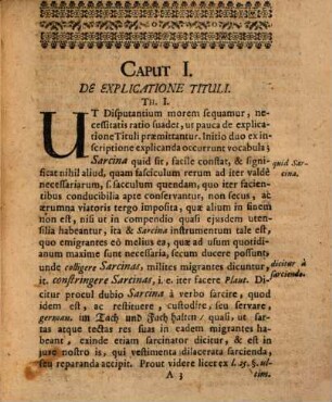 Disp. inaug. de sarcina emigrantium