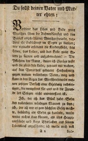 3-20, Du sollst deinen Vater und Mutter ehren!