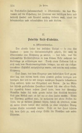 II. Polnische Reise-Eindrücke
