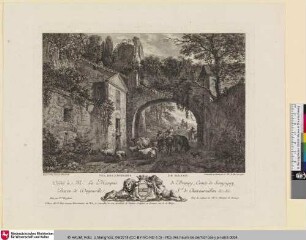 VUË DES ENVIRONS DE SIENNE. [Aussicht der Umgebung von Siena]