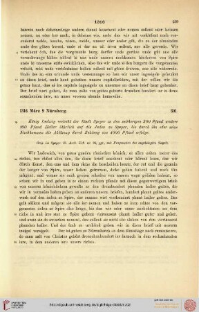 Urkunden Nr. 301-350