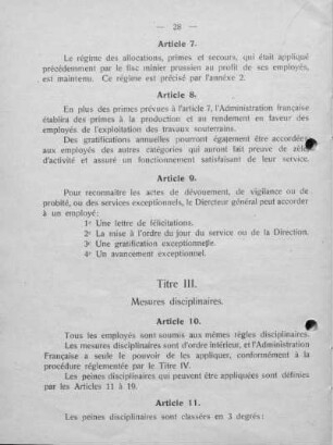 Titre III. Mesures disciplinaires.