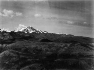 Der Cerro Huayna-Potosi : Blick auf den Cerro Huayna-Potosi von Westen.