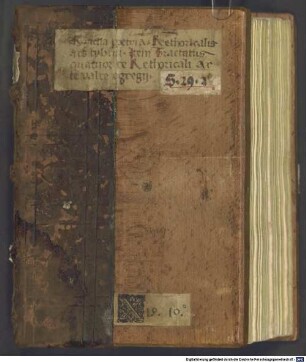 Rhetorica "Circa initium ... sapientiam antiquorum" - BSB Clm 18803