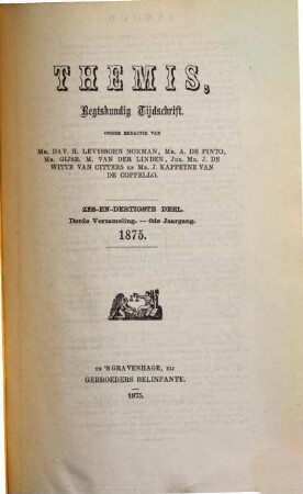 Themis. 36. 1875, Nr. 1 - 4 = Verzameling 3, Jg. 6