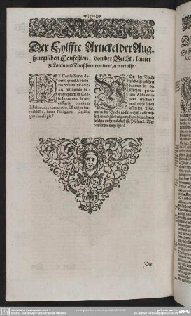Der Eylffte Artickel der Augspurgischen Confeßion, von der Beicht, ...