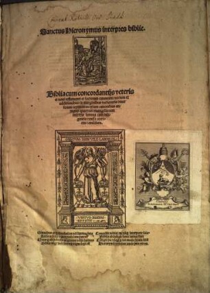 Biblia cum concordantijs veteris et noui testamenti et sacrorum canonum : nec non et additionibus in marginibus varietatis diuersorum textuum