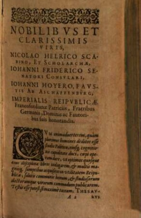 Phil. Scherbii Discursus politici in Aristotelis de republica libros : [cum textu]