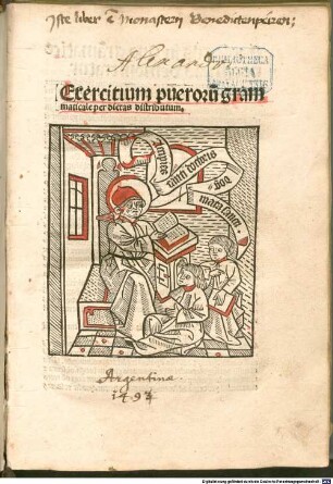 Exercitium puerorum grammaticale per dietas distributum