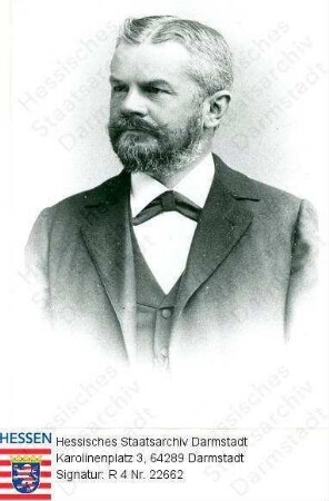 Berchelmann, Wilhelm, Dr.jur. (1850-nach 1940) / Porträt, linksblickend, Brustbild