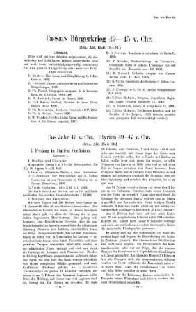 Caesars Bürgerkrieg 49-45 v. Chr. (Röm. Abt. Blatt 19-23.)