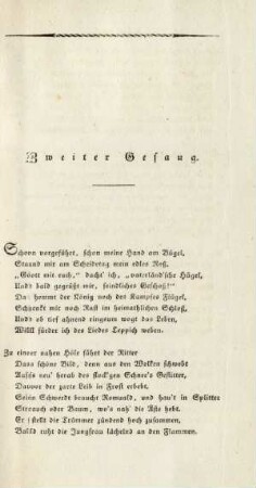 Zweiter Gesang