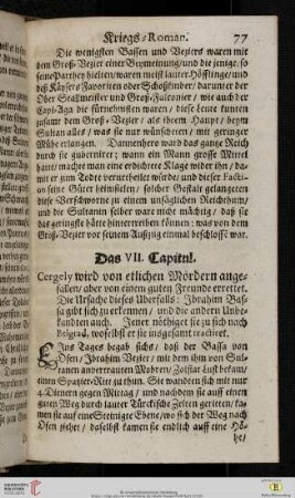 Das VII. Capitul