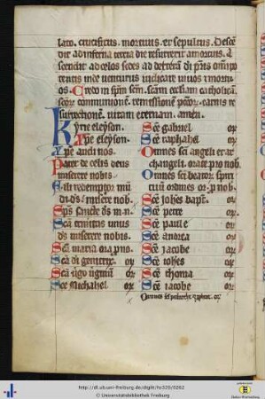 [129v - 131v] Litanei.