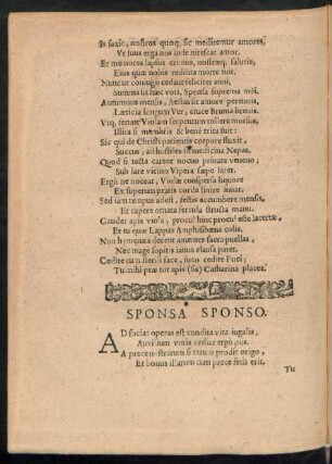 Sponsa Sponso.
