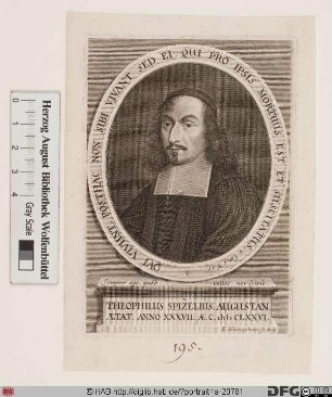 Bildnis Gottlieb (Theophilus) Spitzel (Spizel)