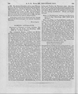 Ungern-Sternberg, A. von: Galathee. Ein Roman. Stuttgart; Tübingen: Cotta 1836