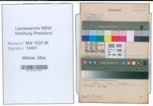 Entnazifizierung Max Militzer , geb. 20.12.1897 (Landesinspektor)