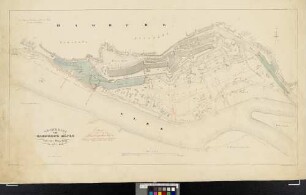 Grundriss Von Hamburg's Häfen und ihrer Umgebung im Jahre 1839