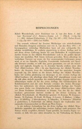 342-344 [Rezension] Bijbels woordenboek