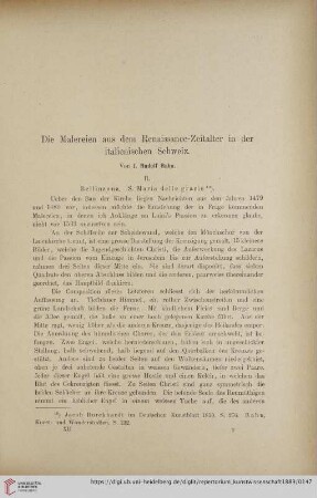 Die Malereien aus dem Renaissance-Zeitalter in der italienischen Schweiz