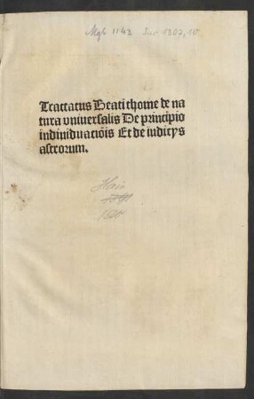 De natura universalis