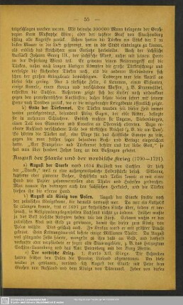 August der Starke und der nordische Krieg (1700-1721)