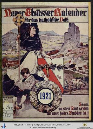 Zehnter Jahrgang: Le nouveau calendrier d'Alsace: Almanach pour 1921