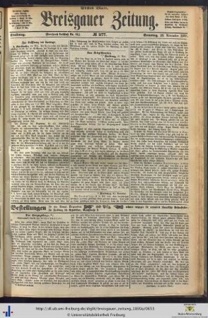 26.11.1899 (Erstes Blatt)