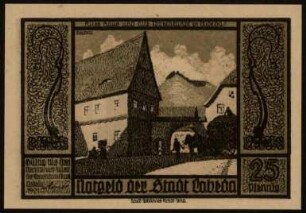 25 Pfennig Notgeld der Stadt Lobeda