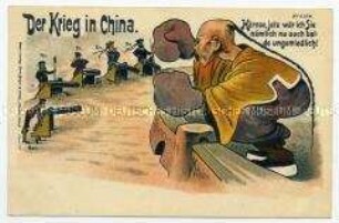 Postkarte zum deutsch-chinesischen Konflikt