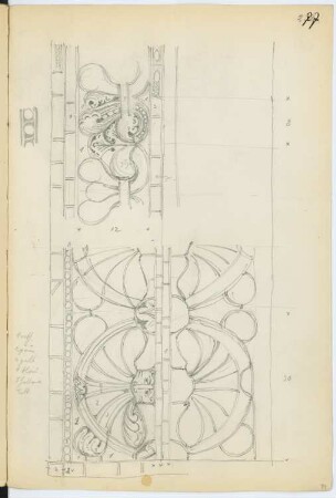 St. Peter und Paul, Weißenburg: Detail (aus: Skizzen- und Fotoalbum 7)