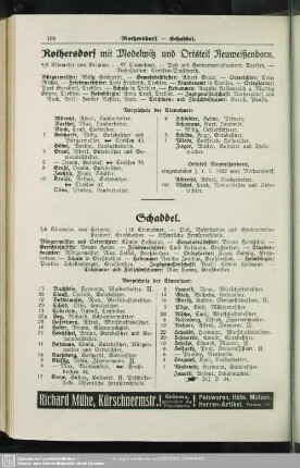 Rothersdorf mit Modelwitz und Ortsteil Neuweißenborn