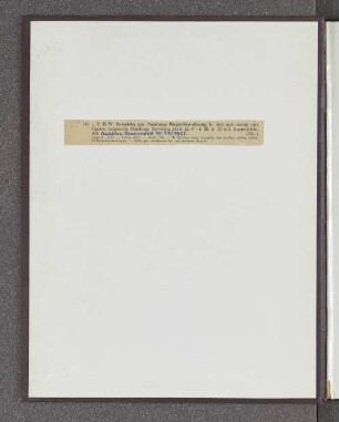 [Bibliographische Angaben]