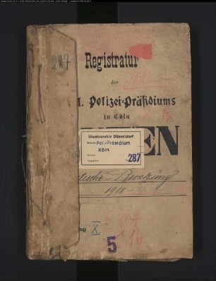 Britische Besatzung. Meldewesen